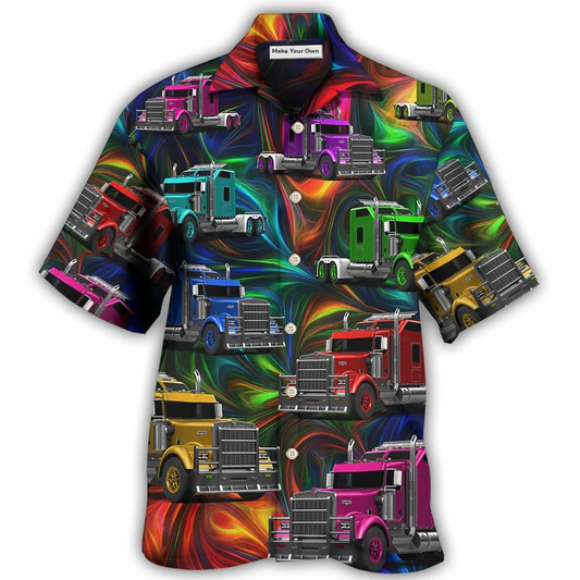 Hawaiian Shirt / Adults / S Truck Amazing Colorful Life - Hawaiian Shirt - Reefox