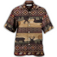 Hawaiian Shirt / Adults / S Native Style Love Peace Moose - Hawaiian Shirt - Reefox