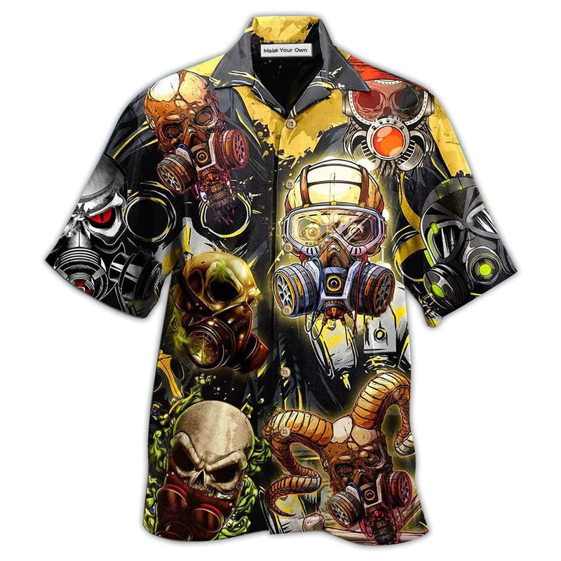 Hawaiian Shirt / Adults / S Skull Sign Style - Hawaiian Shirt - Reefox