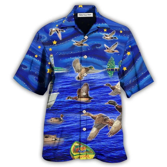 Hawaiian Shirt / Adults / S Hunting Duck Lover Amazing Christmas - Hawaiian Shirt - Reefox