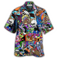 Hawaiian Shirt / Adults / S Skull Love Colorful Life - Hawaiian Shirt - Reefox