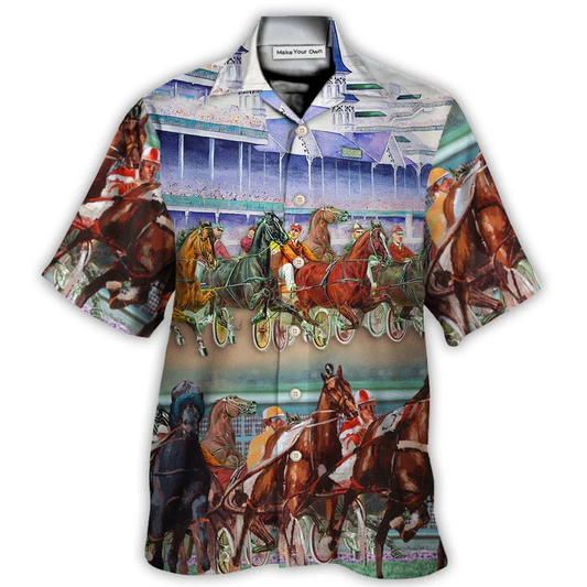 Harness Racing Horse Racing Horse Lover - Hawaiian Shirt - Reefox
