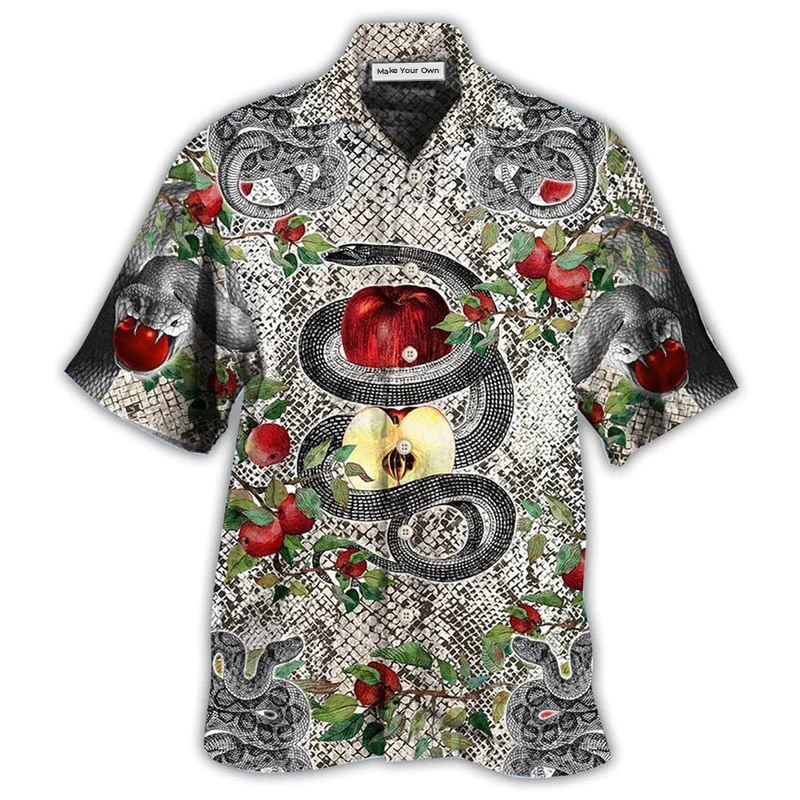 Hawaiian Shirt / Adults / S Snake Animals Garden Of Eden Snake - Hawaiian Shirt - Reefox
