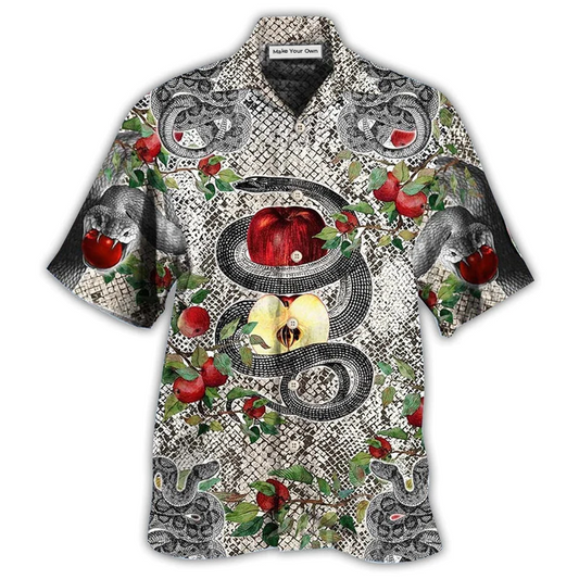 Hawaiian Shirt / Adults / S Snake Animals Garden Of Eden Snake - Hawaiian Shirt - Reefox