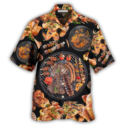 Hawaiian Shirt / Adults / S BBQ Delicious Meal For Life - Hawaiian Shirt - Reefox