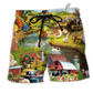 Beach Short / Adults / S Farm Love Awesome Animals - Beach Short Reefox - Owls Matrix LTD
