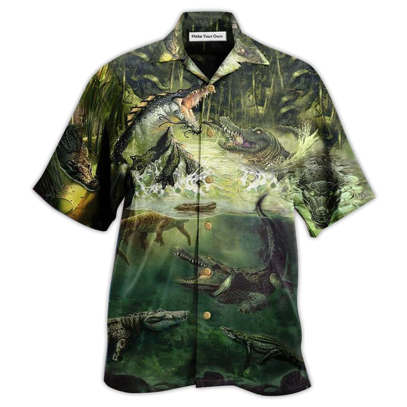 Hawaiian Shirt / Adults / S Crocodile Amazing Alligator - Hawaiian Shirt - Reefox