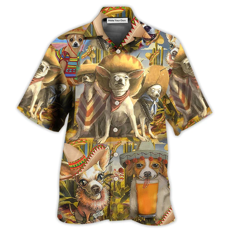 Hawaiian Shirt / Adults / S Chihuahua Is My Best Friend - Hawaiian Shirt - Reefox