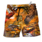 Beach Short / Adults / S Eagle Flying In The Sunset Sky - Beach Short Reefox - Owls Matrix LTD