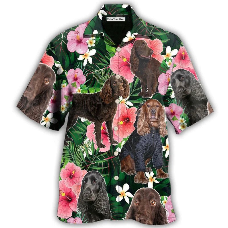 Hawaiian Shirt / Adults / S Boykin Spaniel Dog Tropical Lover - Hawaiian Shirt - Reefox