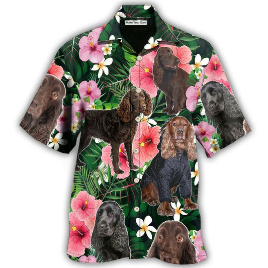 Hawaiian Shirt / Adults / S Boykin Spaniel Dog Tropical Lover - Hawaiian Shirt - Reefox