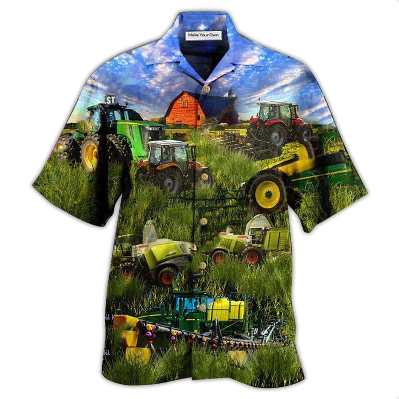 Hawaiian Shirt / Adults / S Tractor Just One More Tractor I Promise - Hawaiian Shirt - Reefox