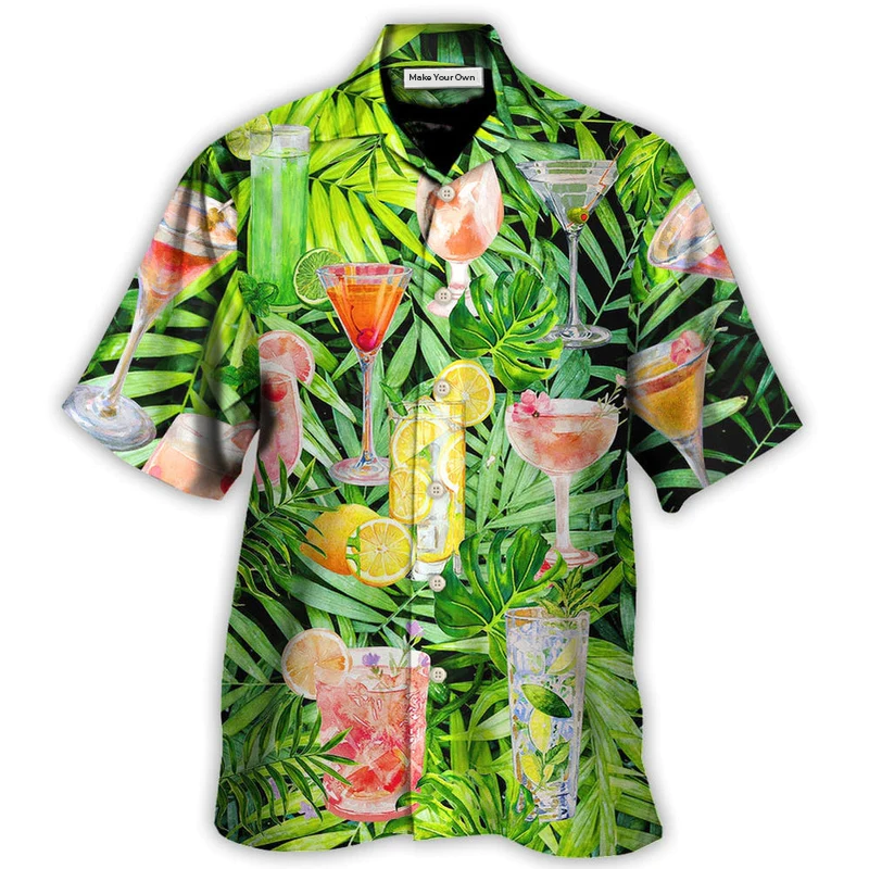 Hawaiian Shirt / Adults / S Cocktail Classy Tropical Summer - Hawaiian Shirt - Reefox