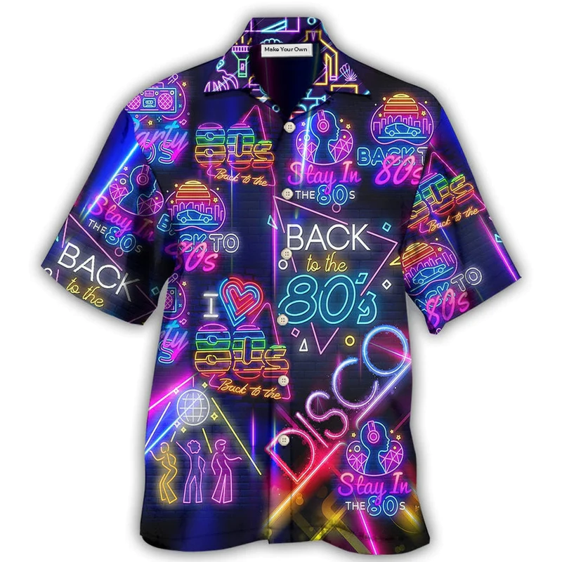 Hawaiian Shirt / Adults / S Disco To The Disco Music Love - Hawaiian Shirt - Reefox
