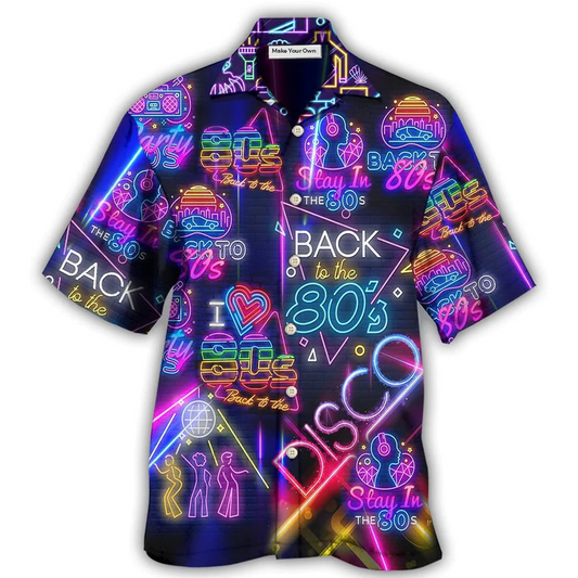 Hawaiian Shirt / Adults / S Disco To The Disco Music Love - Hawaiian Shirt - Reefox