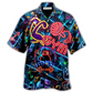 Hawaiian Shirt / Adults / S Gym Love Fitness Neon Style - Hawaiian Shirt - Reefox