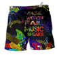 Beach Short / Adults / S Music Guitar Where Music Speaks Colorful - Beach Short Reefox - Owls Matrix LTD