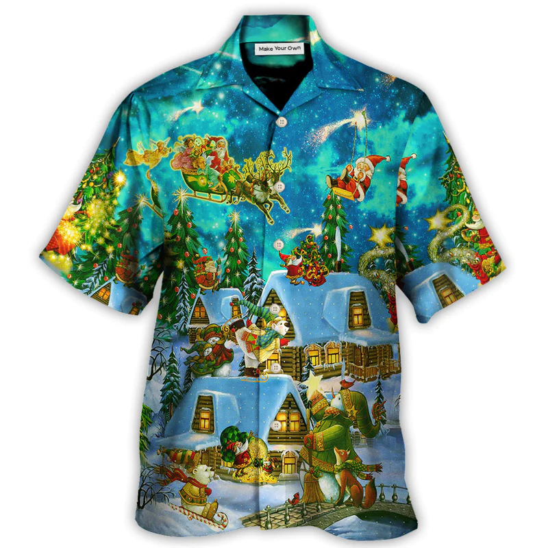 Hawaiian Shirt / Adults / S Christmas The Magical Night - Hawaiian Shirt - Reefox
