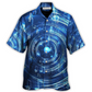 Hawaiian Shirt / Adults / S Music Neon Circle Music Notes - Hawaiian Shirt - Reefox