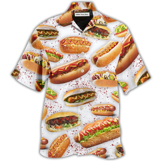 Hawaiian Shirt / Adults / S Hot Dog Basic Style - Hawaiian Shirt - Reefox