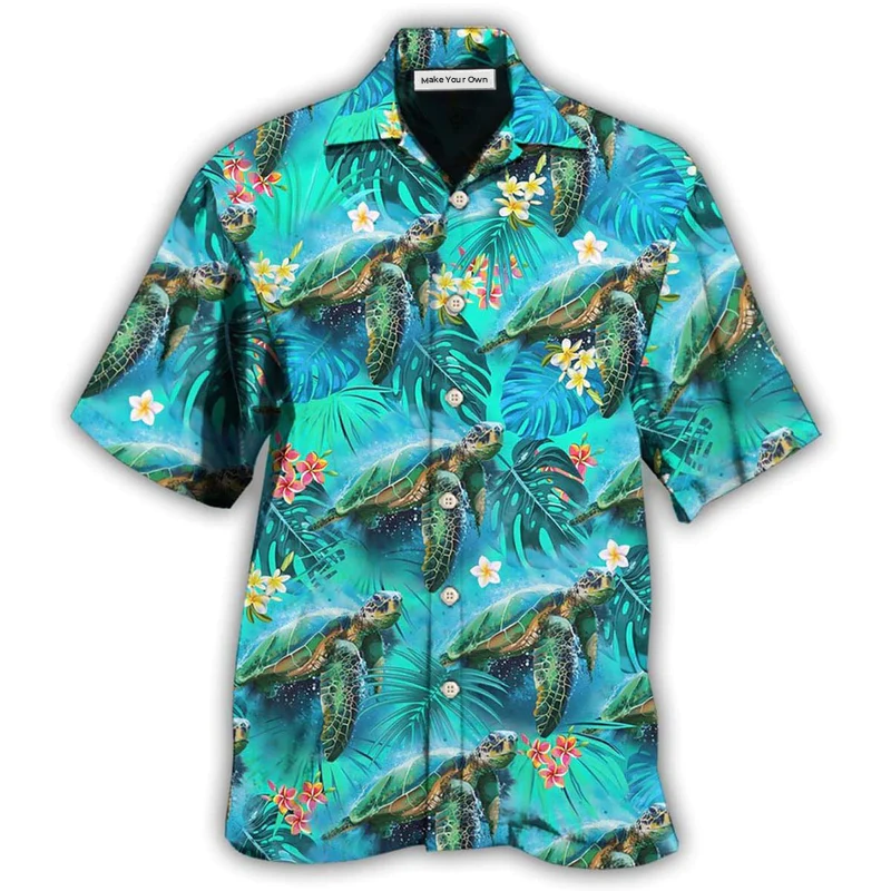 Hawaiian Shirt / Adults / S Turtle Love Beautiful Life - Hawaiian Shirt - Reefox