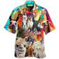 Hawaiian Shirt / Adults / S Lama Smile Happy Life - Hawaiian Shirt - Reefox