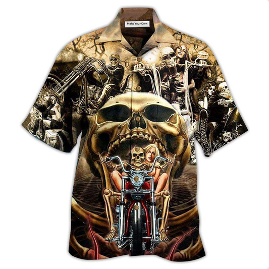 Hawaiian Shirt / Adults / S Skull Stay Wild Never Let Them Tame You - Hawaiian Shirt - Reefox