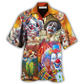 Hawaiian Shirt / Adults / S Clown Funny Happy In Crown - Hawaiian Shirt - Reefox