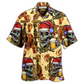 Hawaiian Shirt / Adults / S Skull Merry Xmas - Hawaiian Shirt - Reefox