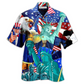Hawaiian Shirt / Adults / S America Eagle Love You Freedom - Hawaiian Shirt - Reefox