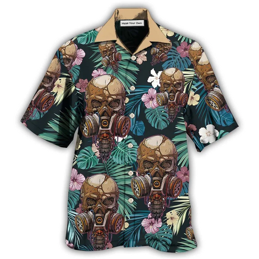 Hawaiian Shirt / Adults / S Skull Style Lover Skull - Hawaiian Shirt - Reefox