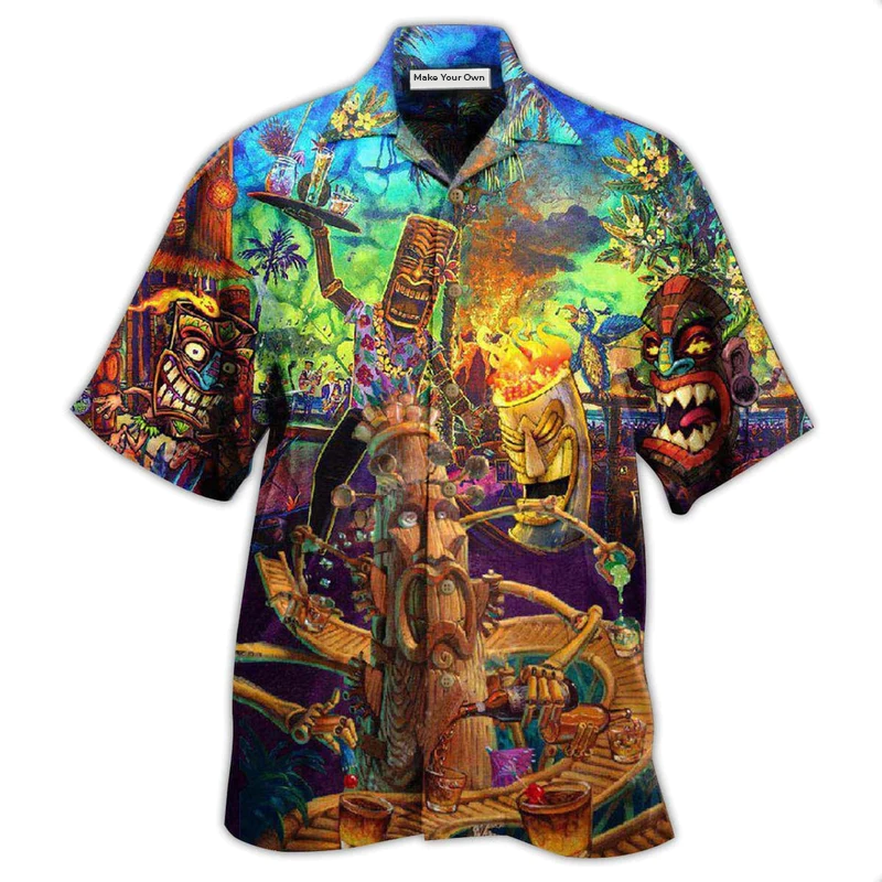 Hawaiian Shirt / Adults / S Tiki Welcome To Tiki Bar - Hawaiian Shirt - Reefox