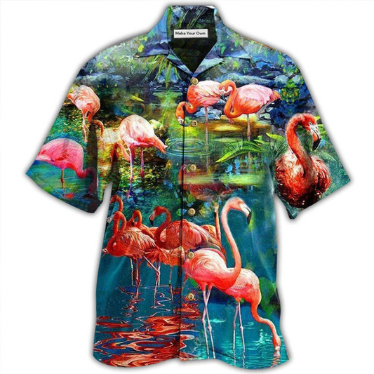 Hawaiian Shirt / Adults / S Flamingo You're Flamazing - Hawaiian Shirt - Reefox