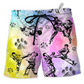 Beach Short / Adults / S Karate And Dogs I Like - Beach Short Reefox - Owls Matrix LTD