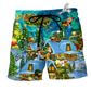 Beach Short / Adults / S Christmas The Magical Night - Beach Short Reefox - Owls Matrix LTD