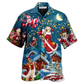 Hawaiian Shirt / Adults / S Christmas Bear Santa In The Night - Hawaiian Shirt - Reefox