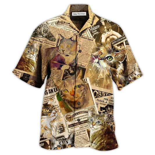 Hawaiian Shirt / Adults / S Cat Journal Unique - Hawaiian Shirt - Reefox