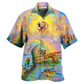 Hawaiian Shirt / Adults / S Golden Retriever Gold At The End Of A Rainbow - Hawaiian Shirt - Reefox