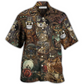Hawaiian Shirt / Adults / S Owl Steampunk Retro Style - Hawaiian Shirt - Reefox