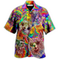 Hawaiian Shirt / Adults / S Lama Happiness Smile Mix Color - Hawaiian Shirt - Reefox