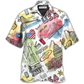 Hawaiian Shirt / Adults / S America USA Art Style - Hawaiian Shirt - Reefox
