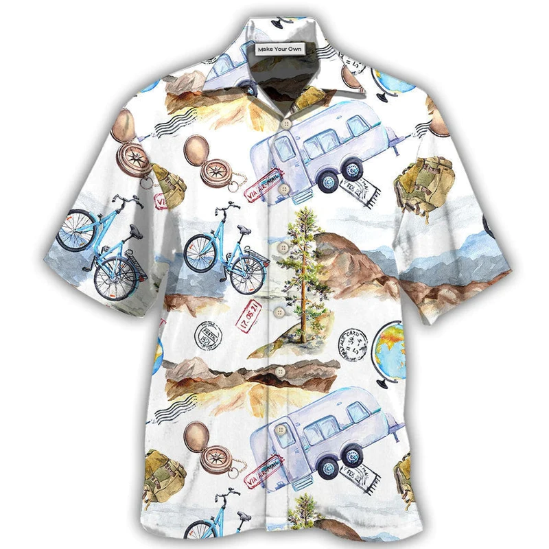 Hawaiian Shirt / Adults / S Hiking For Art Style Lover - Hawaiian Shirt - Reefox