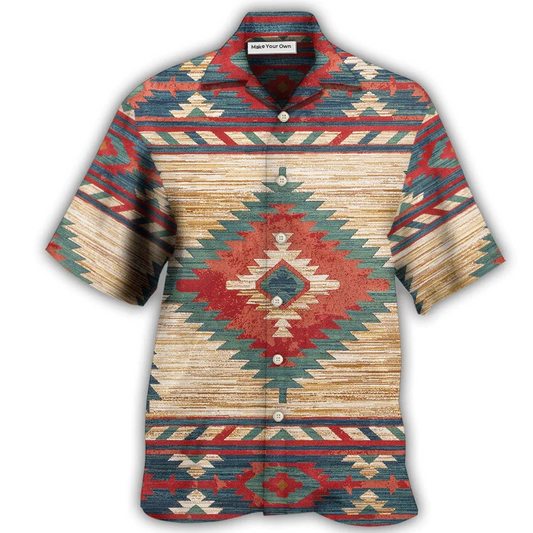 Hawaiian Shirt / Adults / S Native Style Love Peace Pattern Amazing - Hawaiian Shirt - Reefox