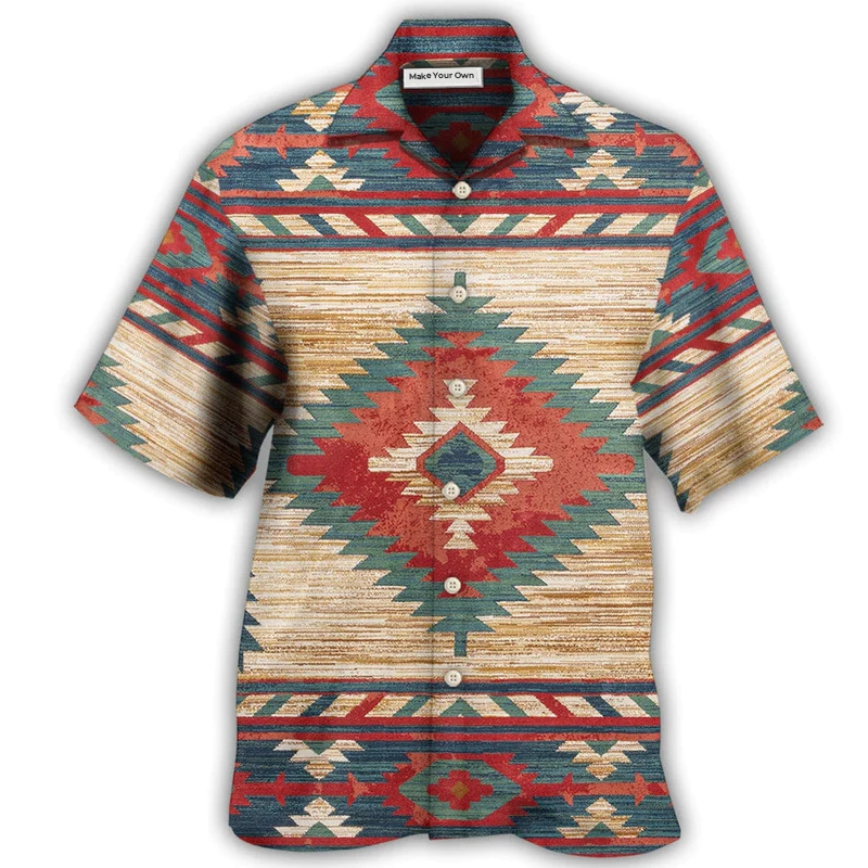 Hawaiian Shirt / Adults / S Native Style Love Peace Pattern Amazing - Hawaiian Shirt - Reefox