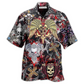 Hawaiian Shirt / Adults / S Skull Loves Key Cool - Hawaiian Shirt - Reefox