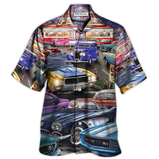 Hawaiian Shirt / Adults / S Car Classic Car Show Life Style - Hawaiian Shirt - Reefox