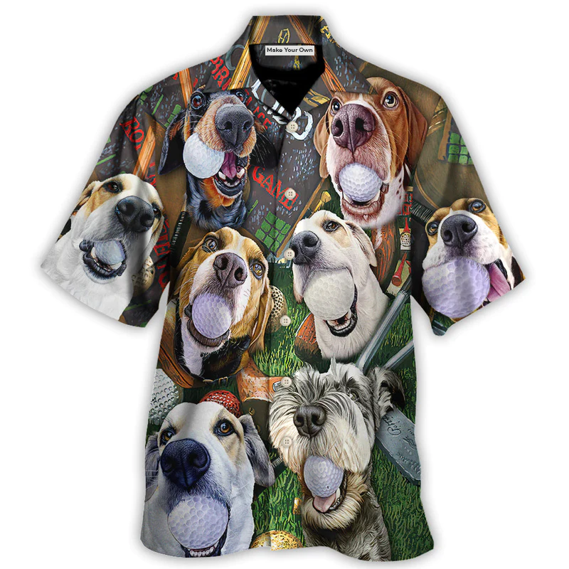 Hawaiian Shirt / Adults / S Golf Beach Sports Dog Beach Golf - Hawaiian Shirt - Reefox