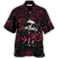 Hawaiian Shirt / Adults / S Skull Rose Blood Dark Screaming - Hawaiian Shirt - Reefox