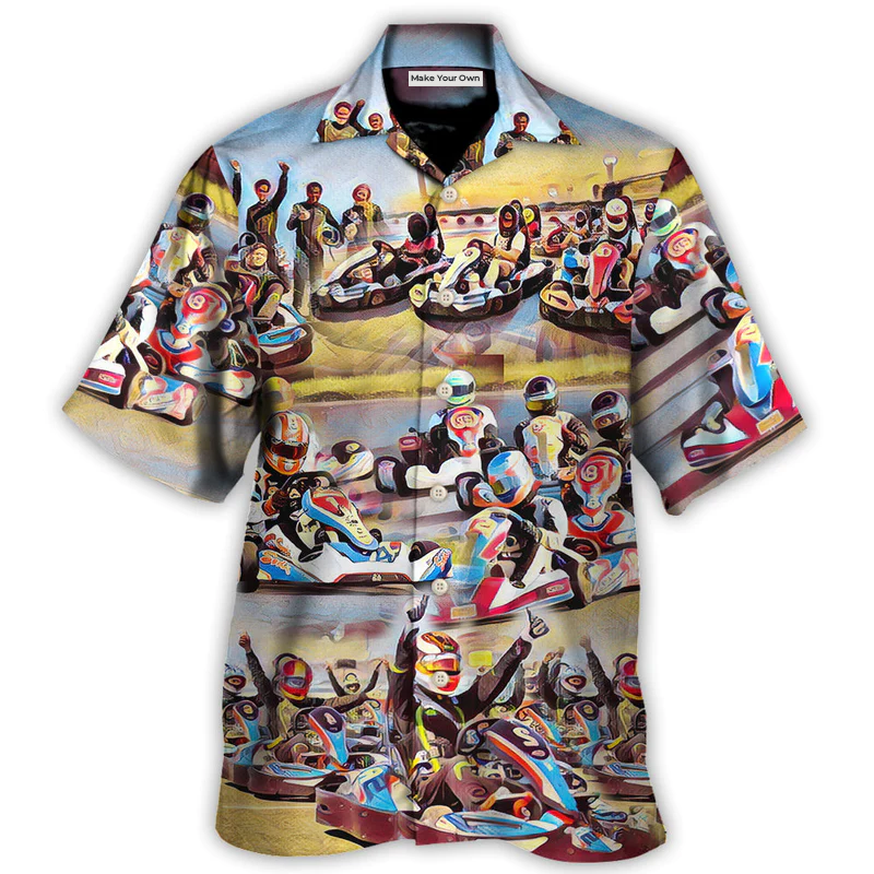 Kart Racing Painting Style - Hawaiian Shirt - Reefox
