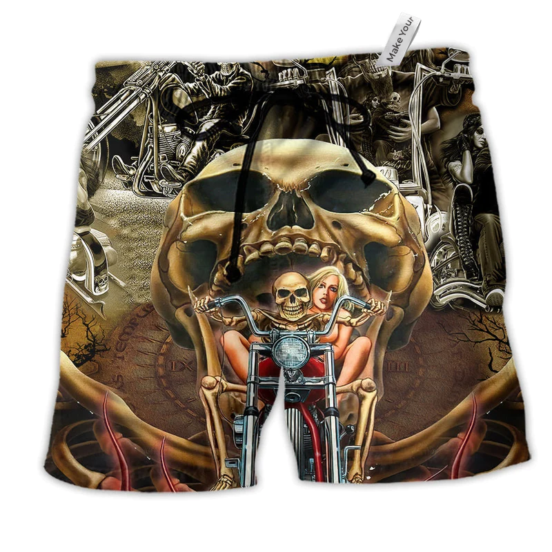 Beach Short / Adults / S Skull Stay Wild Never Let Them Tame You - Beach Short Reefox - Owls Matrix LTD